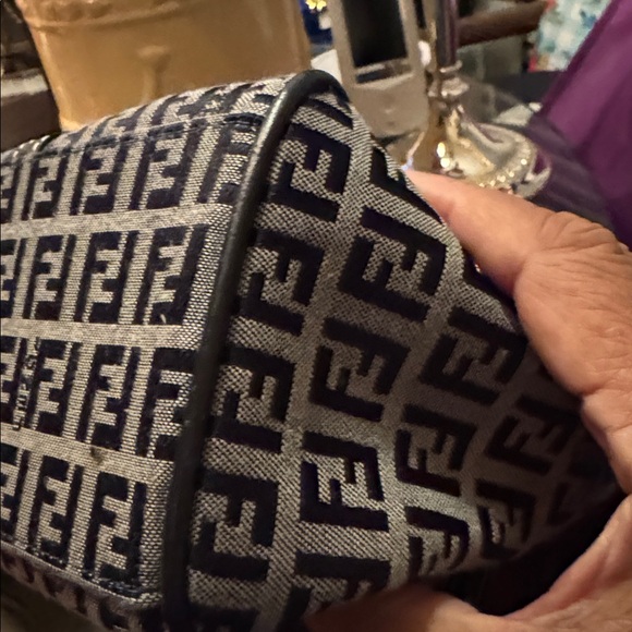 Fendi Vintage Monogram Black and Gray Bag. Could not be authenticated pre 80s - Picture 5 of 15
